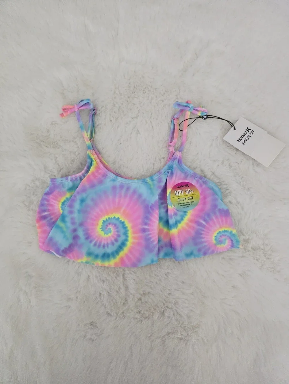 HURLEY🪷 Girls Brand New 2 Piece Swimsuit SIZE M